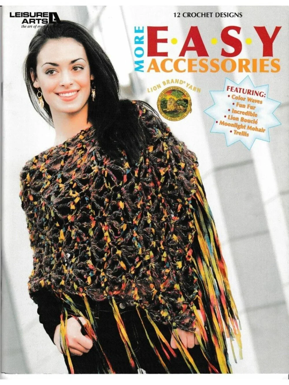 Crochet Book Leisure Arts More Easy Accessories 12 Crochet Designs 3982 & Lion B